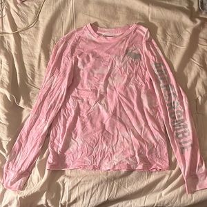 Abercrombie long sleeve tie dye pink/white